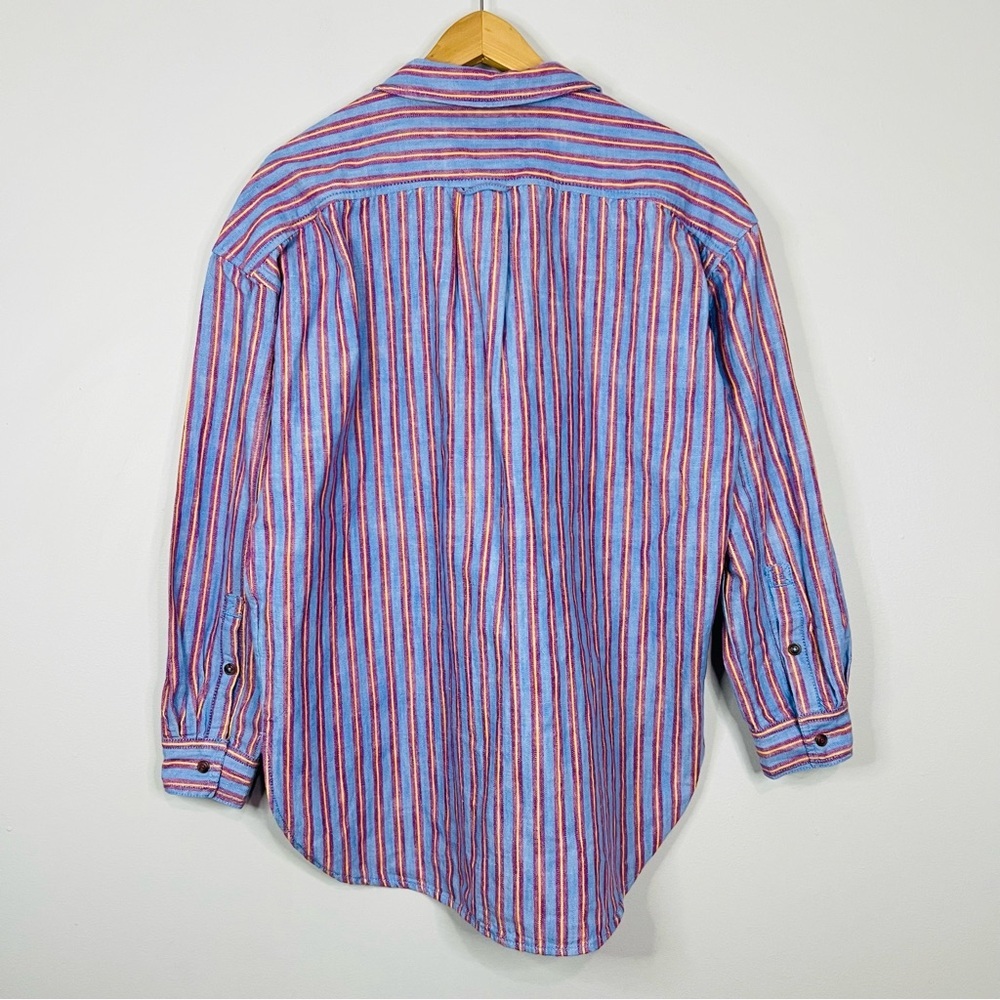 Anthropologie Pilcro Multicolor Striped Button Down Shirt size small - Picture 6 of 9